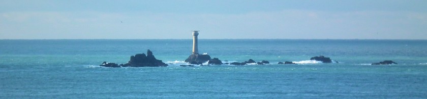 Longships Rocks from Carn Les Boel, West Penwith, Cornwall, UK.
