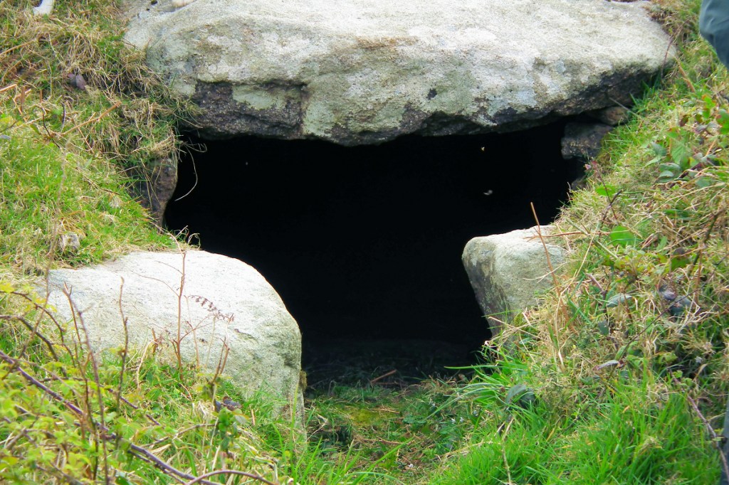A bronze age chambered cairn, used probably, amongst other things, for conscious dying